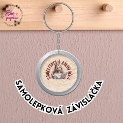 Samolepková závislačka | Stylová klíčenka