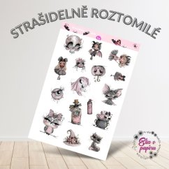 Strašidelně roztomilé | Samolepky do diáře