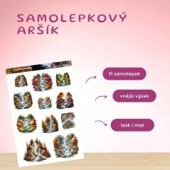 Podzimní vodopády | Samolepky do diáře