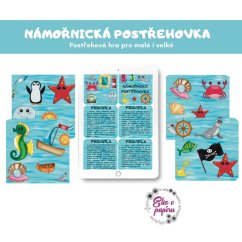 Dětská hra námořnická postřehovka s autorskými obrázky
