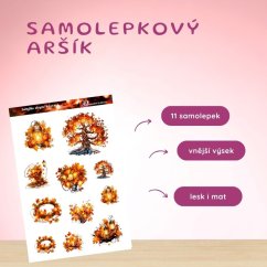 Světýlka ukrytá v listech | Samolepky do diáře