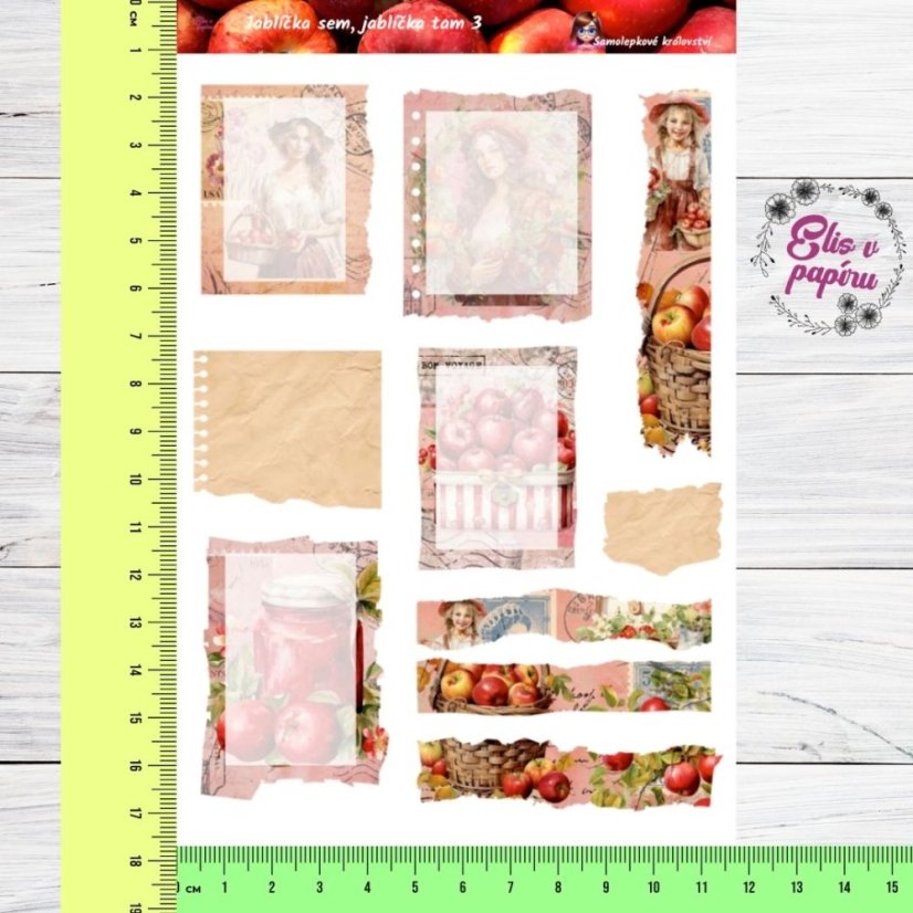 Jablíčka sem, jablíčka tam 3 | Samolepky do diáře