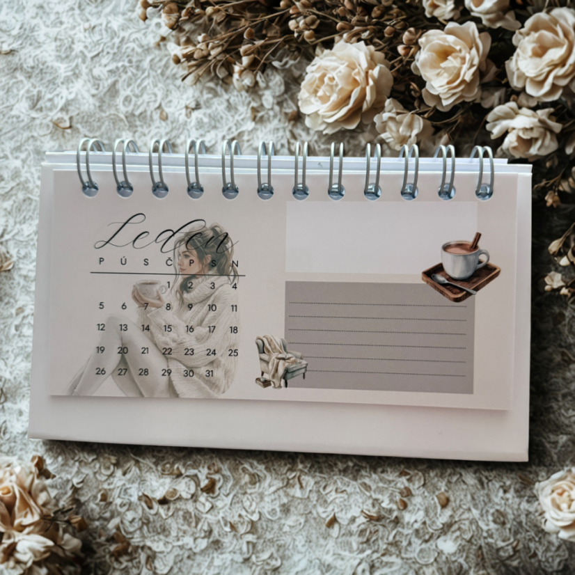 Stolní kalendář 2026 – ženský a elegantní