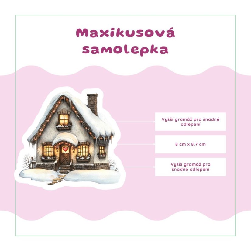 Únorové teplo v srdci | Měsíční samolepkový kit | 2026
