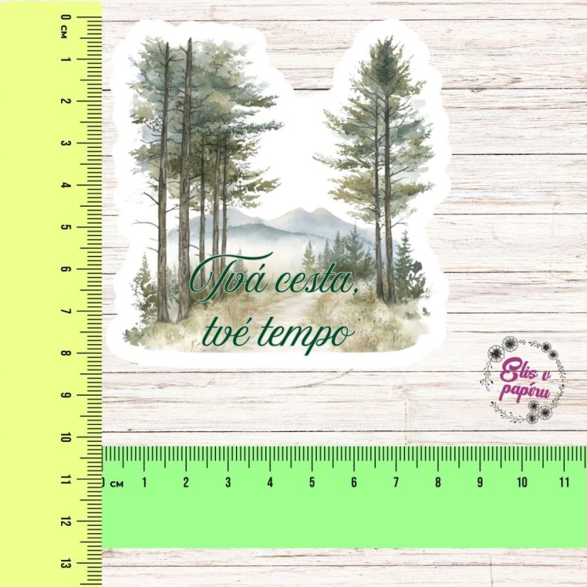 Tvá cesta, tvé tempo | Samolepka do diáře