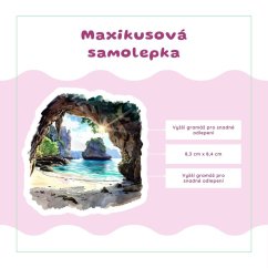 Jeskyně plná léta | Samolepka do diáře
