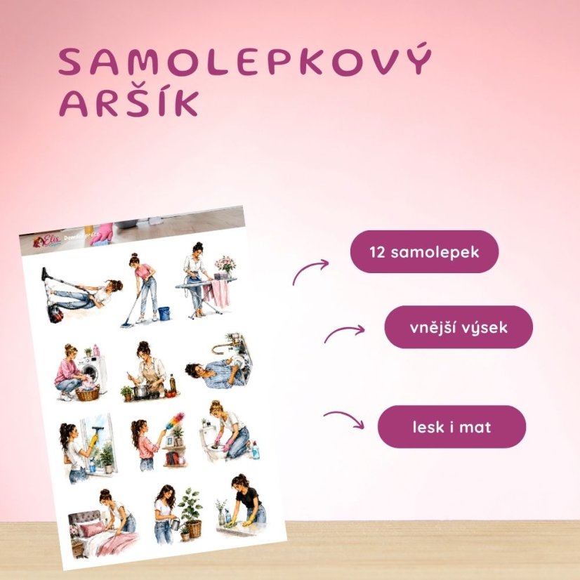 Domácí práce | Samolepky do diáře