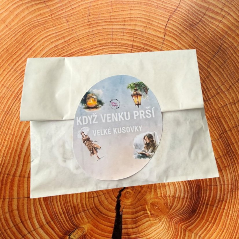 Když venku prší | Velké kusové samolepky do diáře i pro scrapbook