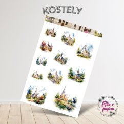 Kostely | Samolepky do diáře