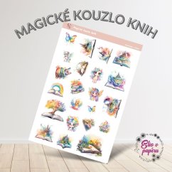 Kouzelné samolepky plné knih, fantazie a pohádkových postav. Ideální pro diář, bujo nebo scrapbook. Přidej do svého plánování kousek kouzla. Kouzelné samolepky plné knih, fantazie a pohádkových postav. Ideální pro diář, bujo nebo scrapbook. Přidej do svého plánování kousek kouzla.