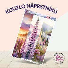 Kouzlo náprstníků | Samolepky do diáře obrázkové pásky