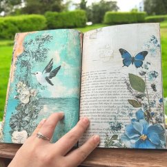 Vintage motýlí sešit