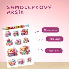 Makronky | Samolepky do diáře