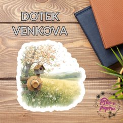 Dotek venkova | Samolepka do diáře