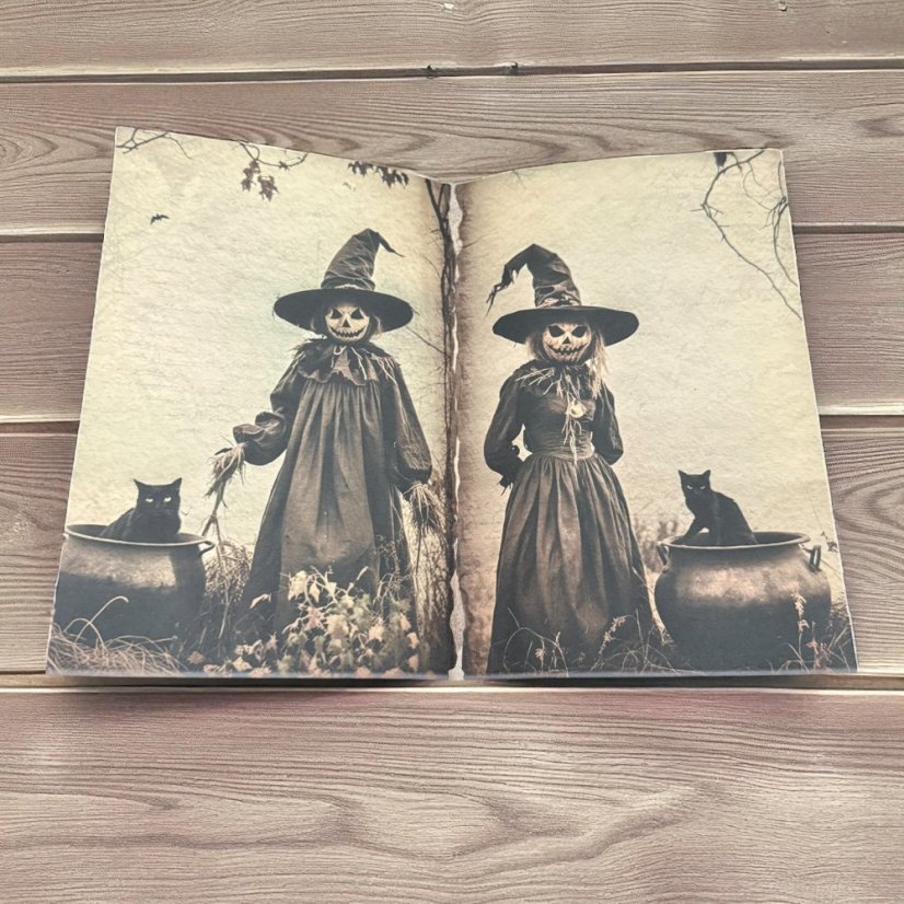 Halloweenský vintage sešit