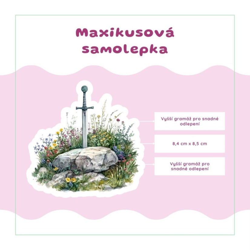 Exkalibr | Samolepka do diáře