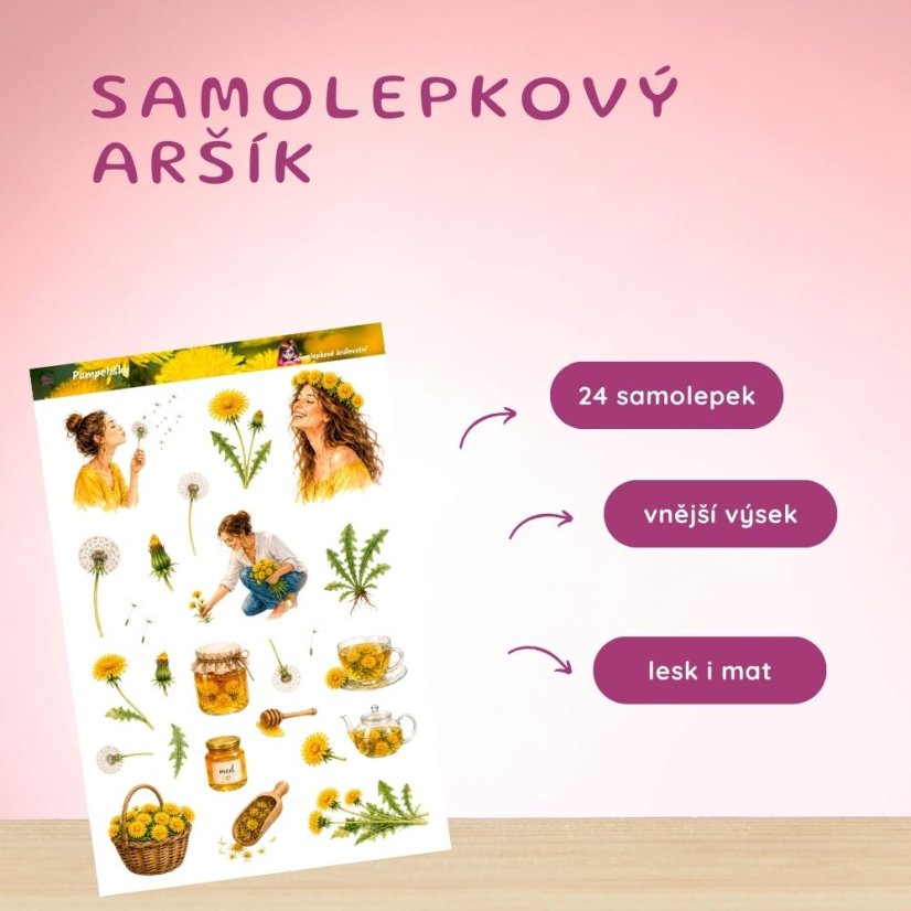 Pampelišky | Samolepky do diáře