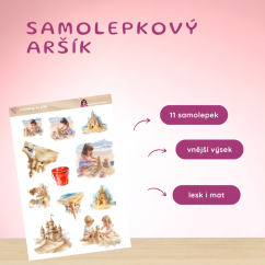 Prázdniny na pláži | Samolepky do diáře
