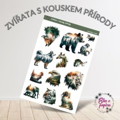 Krásné přírodní samolepky do diáře od Elis v papíru
