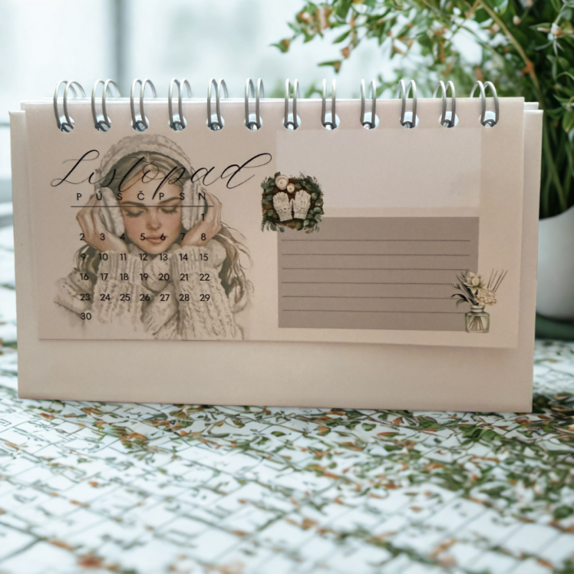 Stolní kalendář 2026 – ženský a elegantní