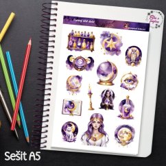 Fialový klid duše | Samolepky do diáře