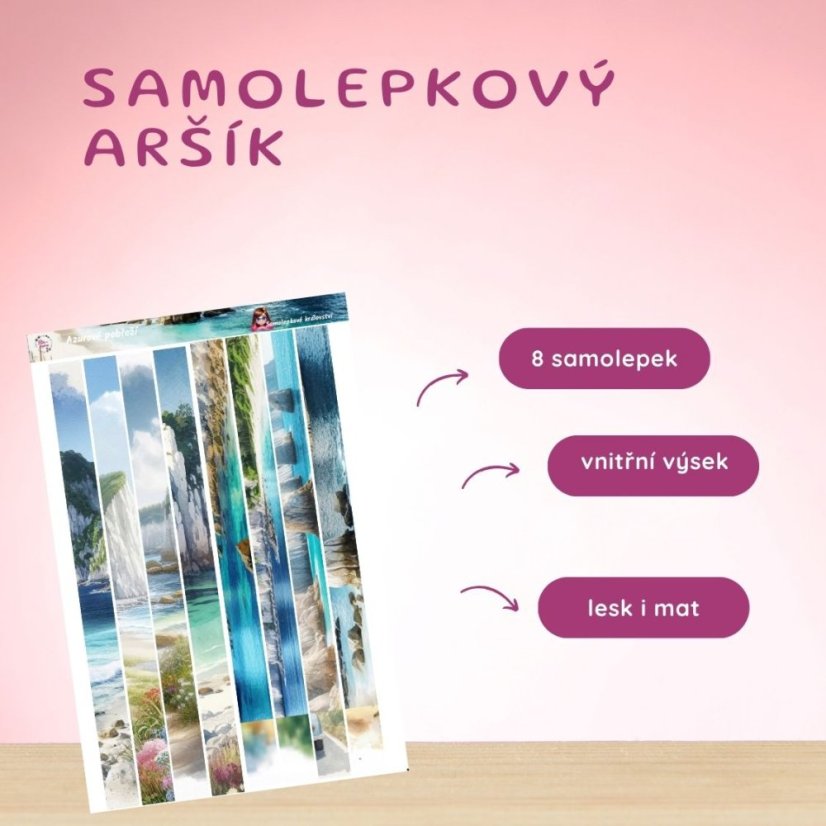 Azurové pobřeží | Samolepky do diáře