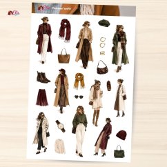Podzimní outfit | Samolepky do diáře
