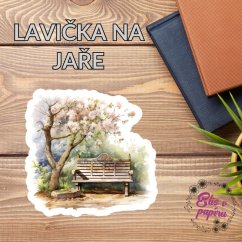 Lavička na jaře | Samolepka do diáře
