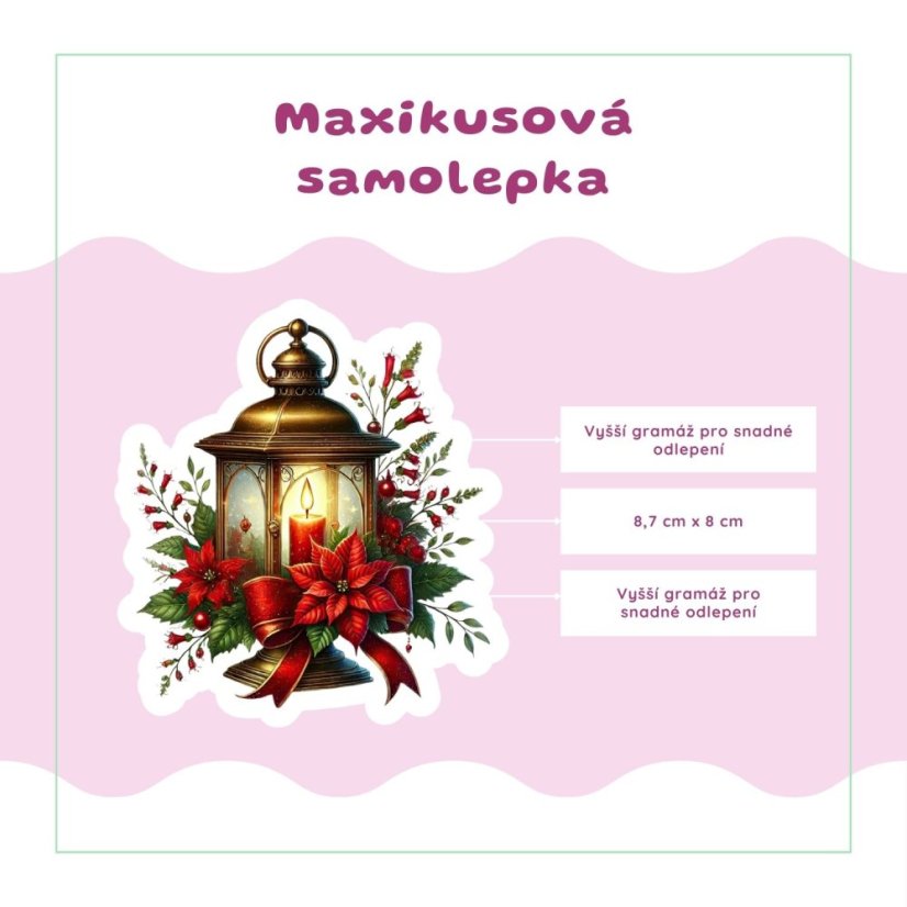 Čas pohody a světýlek | Samolepka do diáře