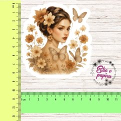 Rozkvetlá slečna  | Samolepky do diáře