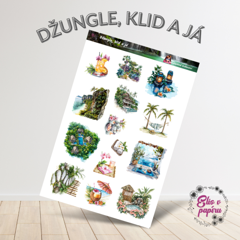 Džungle, klid a já | Samolepky do diáře