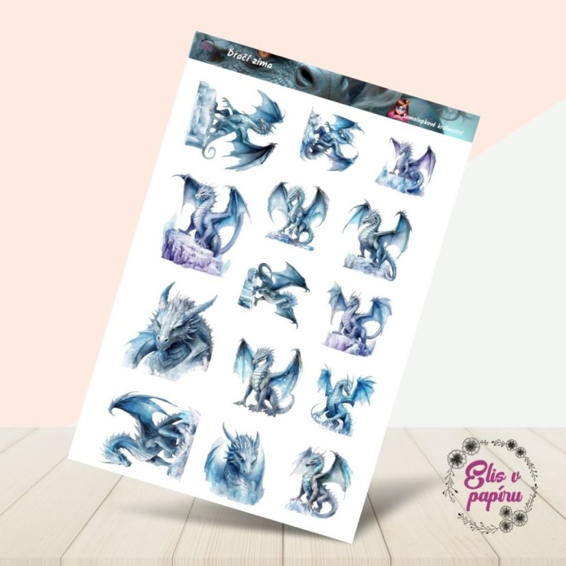 Dračí zima | Samolepky do diáře