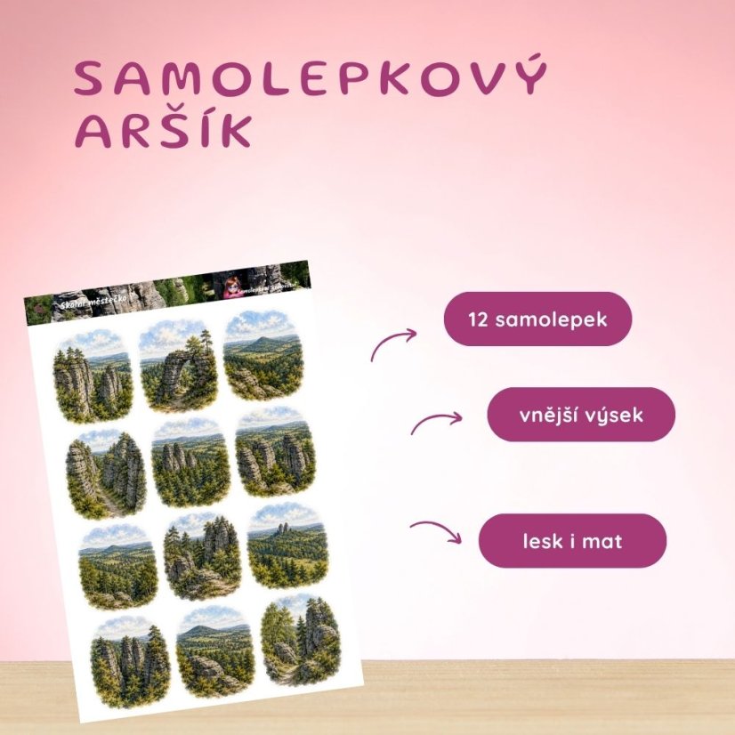 Skalní městečko | Samolepky do diáře