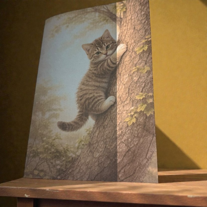 Vintage sešit s kočičkami