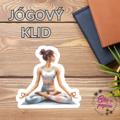 Jógový klid | Maxi kusová samolepka pro diář i scrapbook