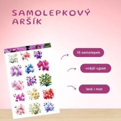 Orchideje | Samolepky do diáře