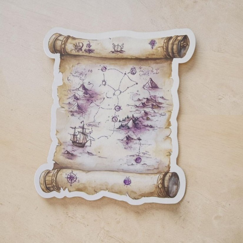 Magická mapa | Samolepka do diáře | Limitka