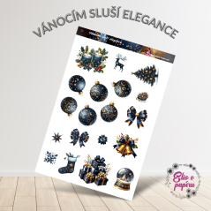 Vánocím sluší elegance | Samolepky do diáře