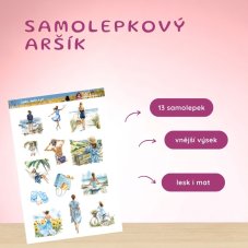 Louka, moře a já | Samolepky do diáře