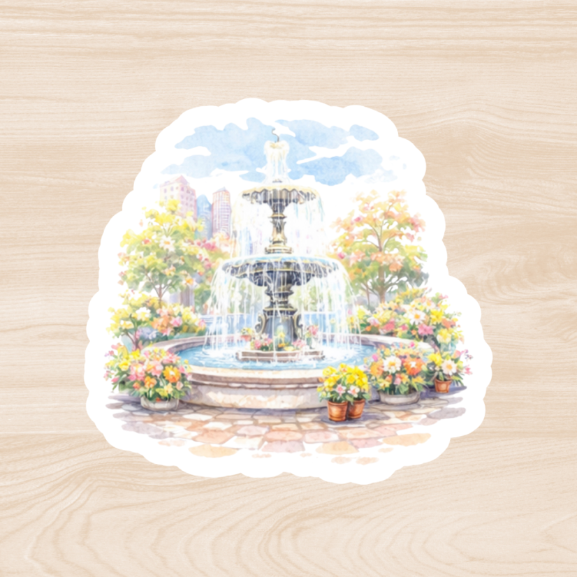 Městečko v dubnu | Měsíční samolepkový kit | 2026