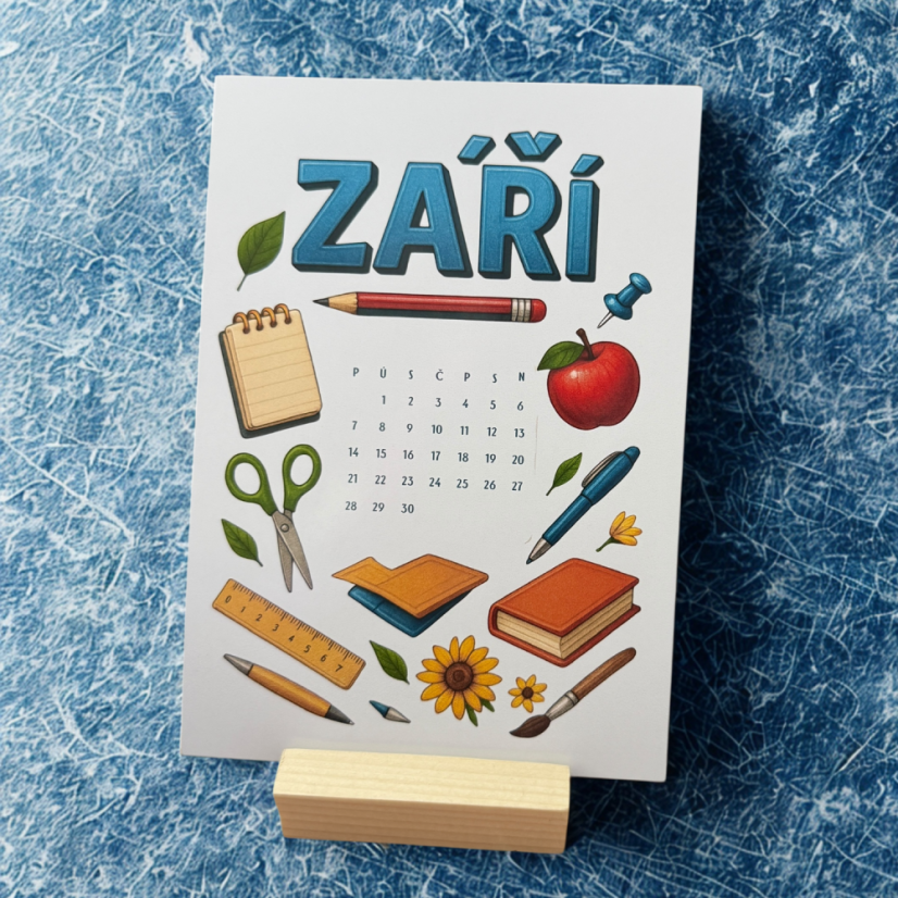 Rok v samolepkách A5 | 13 Kusovek jako rozdělovník A5