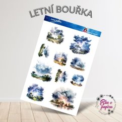 Letní bouřka | Samolepky do diáře
