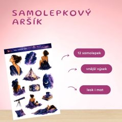 Dívky v měsíčním světle |  Samolepky do diáře