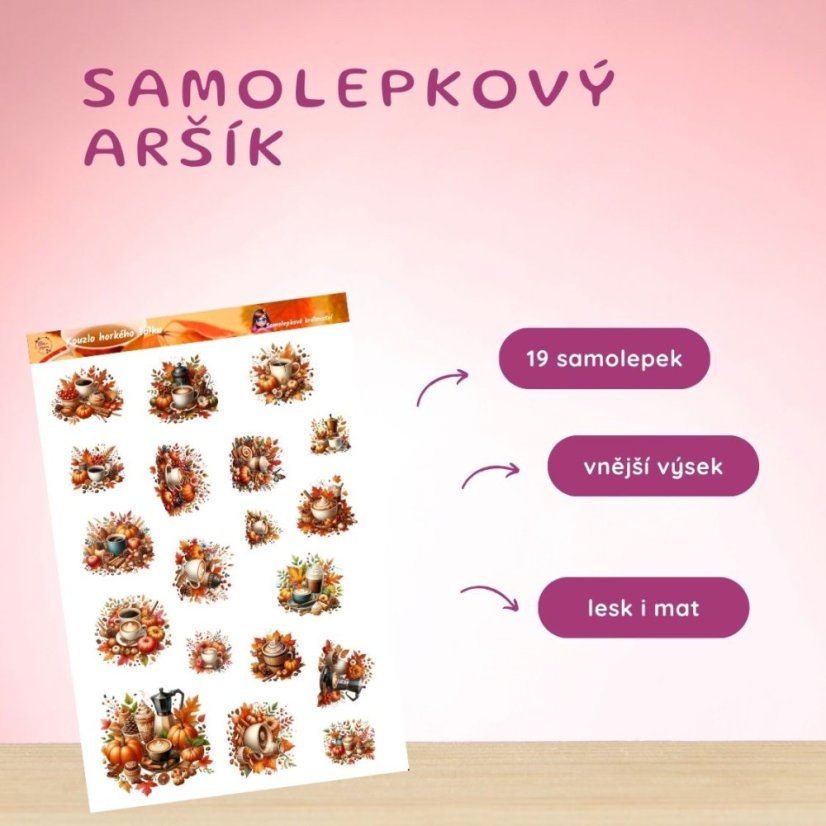 Kouzlo horkého šálku | Samolepky do diáře