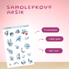 Zimní příroda | Samolepky do diáře