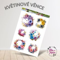Květinové věnce | Samolepky do diáře