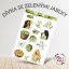 Dívka se zelenými jablky | Samolepky do diáře