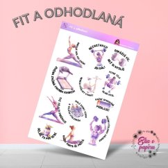 Fit a odhodlaná | Samolepky do diáře