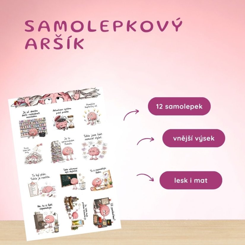 Mozeček nemozečkuje | Samolepky s českými texty