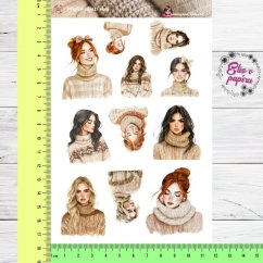 Hřejivé objetí vlny | Samolepky do diáře